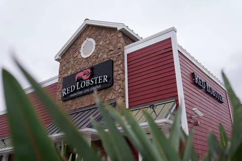 Restaurante Red Lobster em Lakewood, Califórnia, EUA, na quarta-feira, 15 de maio de 2024. A rede está fechando mais de 50 de seus restaurantes em todo o país ORG XMIT: 776146576