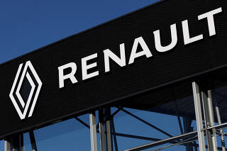 FILE PHOTO: A Renault logo is pictured in Brussels