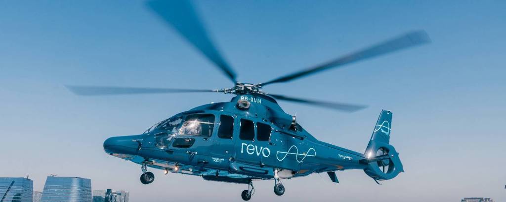 Revo tem como destaque o transporte individual por helicóptero em rotas definidas