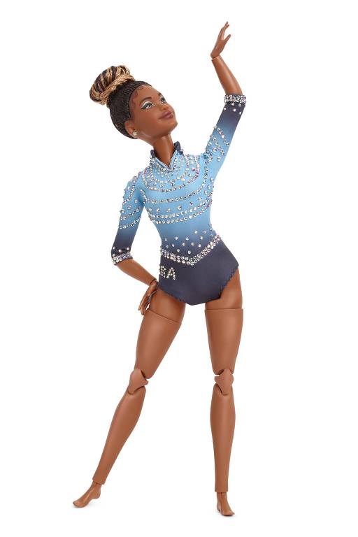 Ginasta brasileira Rebeca Andrade é homenageada pela Barbie em projeto Mulheres Inspiradoras