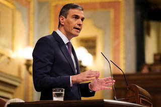 Spain's Prime Minister Sanchez announces recognition of Palestinian state