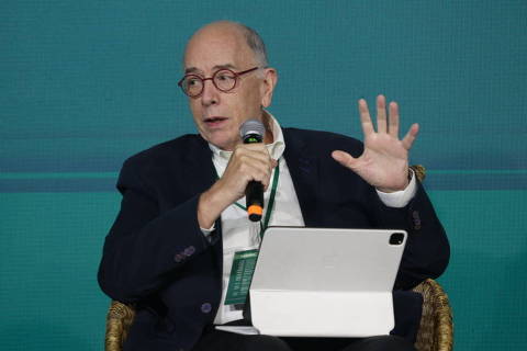 Pedro Parente, ex-presidente da Petrobras e ex-ministro da Casa Civil, discursa na Converge Capital Conference, em São Paulo