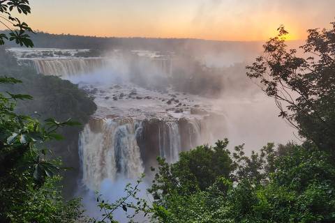 As Cataratas do Iguaçu, em Foz