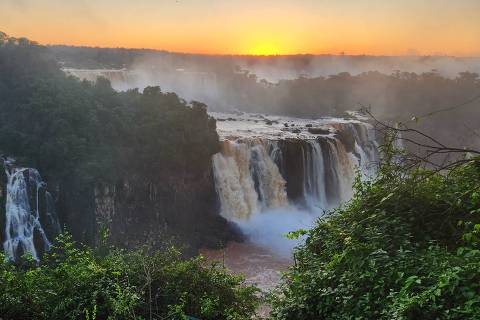 As Cataratas do Iguaçu, em Foz