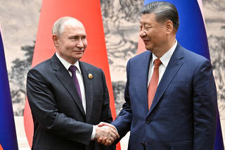 FILE PHOTO: Russian President Vladimir Putin visits China