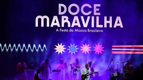 Brazilian musician Jorge Ben Jor performs during Doce Maravilha music festival in Río de Janeiro, Brazil, on May 25, 2024. (Photo by Pablo PORCIUNCULA / AFP)