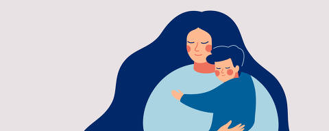 Young mother holds her son with care and love. Happy Mothers Day concept with mom and small boy. Vector illustration
Foto:  Mary Long/ Stock  Adobe