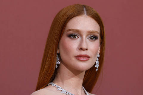Marina Ruy Barbosa poses during a photocall for guest arrivals at the amfAR Gala Cannes 2024 in Antibes, France, May 23, 2024. REUTERS/Clodagh Kilcoyne