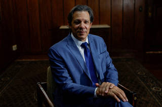 FILE PHOTO: Brazilian Finance Minister Fernando Haddad gives an interview to Reuters