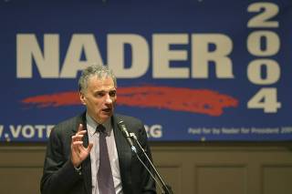 Ralph Nader Campaigns In Seattle