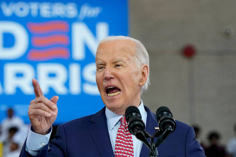 U.S. President Joe Biden speaks during a campaign event at Girard College in Philadelphia, Pennsylvania, U.S., May 29, 2024. REUTERS/Elizabeth Frantz ORG XMIT: LIVE