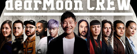 Japanese billionaire Yusaku Maezawa and the 8 main crew members, who Maezawa plans to take on a trip around the moon as soon as next year, as well as the 2 backup crew members, are seen in this handout image released December 9, 2022. dearMoon Project/Handout via REUTERS ATTENTION EDITORS - THIS IMAGE WAS PROVIDED BY A THIRD PARTY. MANDATORY CREDIT. NO RESALES. NO ARCHIVES ORG XMIT: TOK802