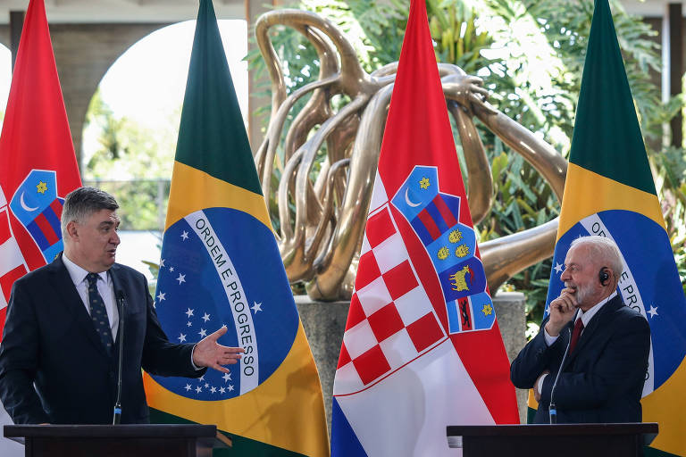 Cenas de Brasília: Lula recebe o presidente da Croácia, Zoran Milanovic, no Palácio do Itamaraty