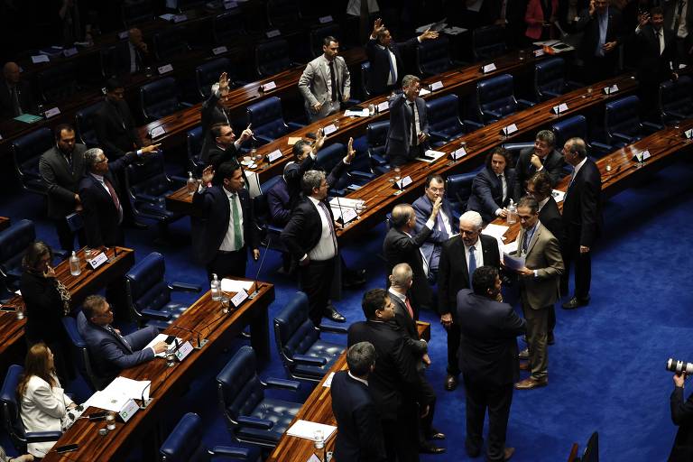 5.jun.24 - Senado aprova, sem contagem de votos, taxação de 20% de compras internacionais de até US$ 50