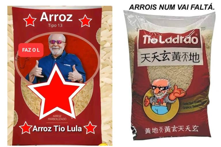 Arroz 'Tio Lula', entre apoiadores, e 'Tio Ladrão', para adversários, vira meme e debate nas redes