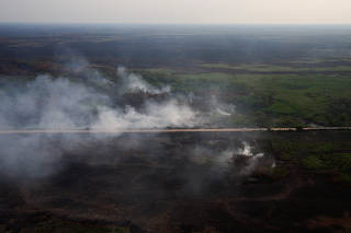 FILE PHOTO: Fires in Brazil's Pantanal wetland