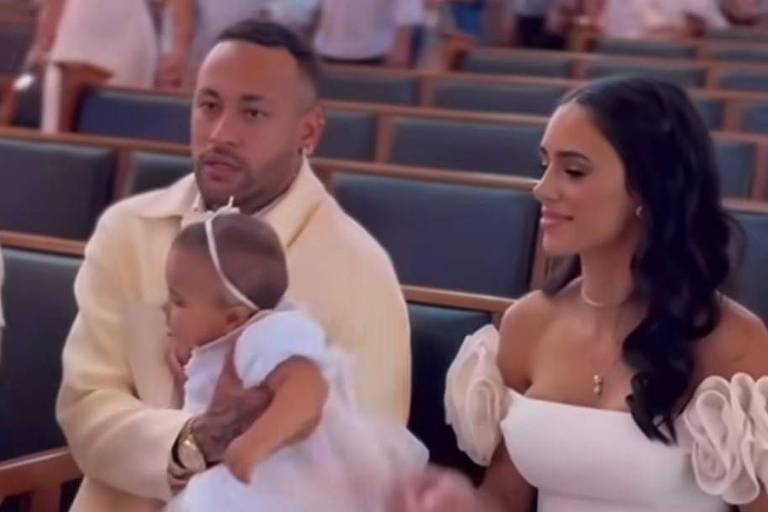 Neymar e Bruna Biancardi batizam Mavie