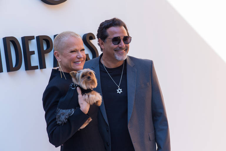 Xuxa e o ator e empresário Luciano Szafir, pais de Sasha