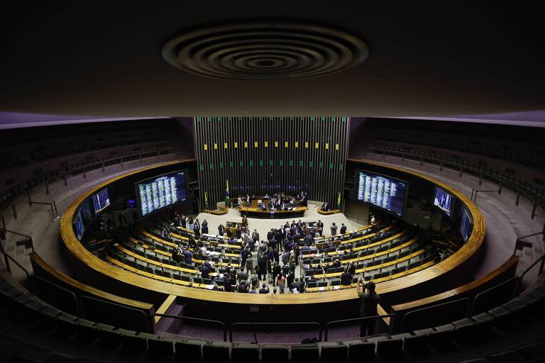 O plenário da Câmara dos Deputados
