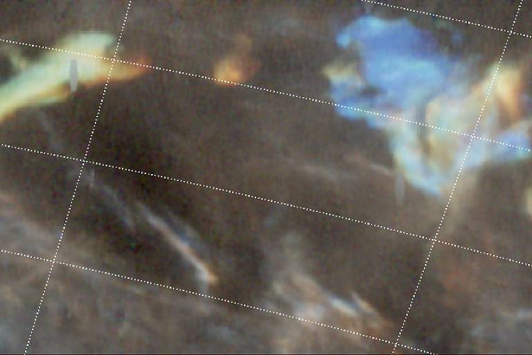 Imagem da região mais densa da LRCC (Faixa Local de Nuvens Frias), na constelação do Lince, captada pela emissão de hidrogênio