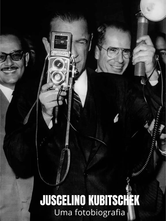 Capa da fotobiografia do ex-presidente Juscelino Kubitschek produzida pela Fundação Padre Anchieta