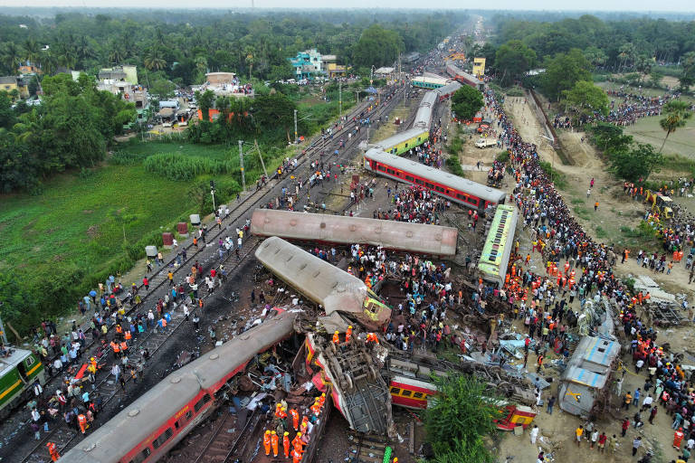Em quase 20 anos, Índia registrou ao menos seis grandes acidentes ferroviários