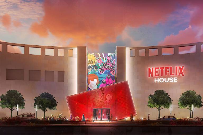 Animação de uma Netflix House