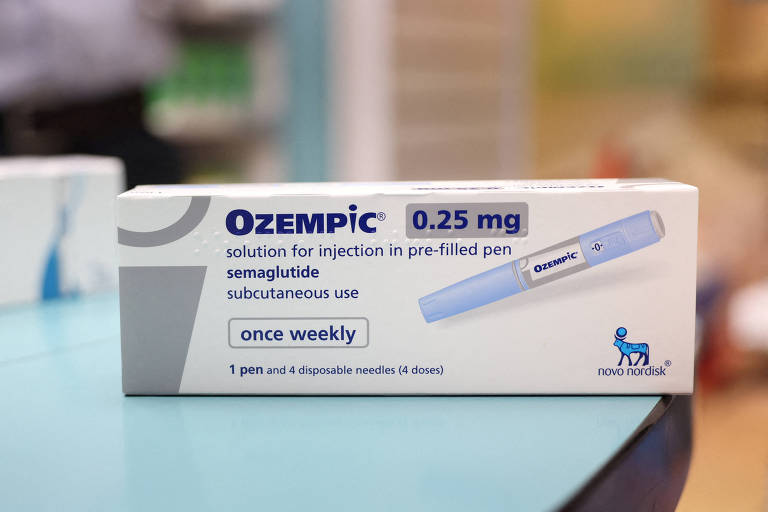 Caixa do medicamento Ozempic, da Novo Nordisk