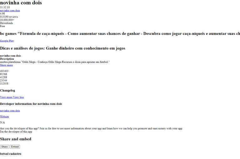 Conteúdos relacionados a apostas inseridas no site da prefeitura de Barretos 