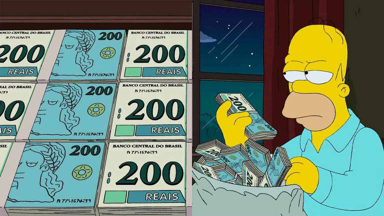 Previs玫es dos Simpsons acertaram a nota de 200 reais em 2013