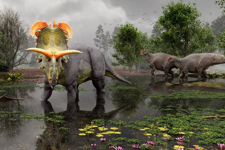Dinossauro de chifres enormes é batizado em homenagem a Loki