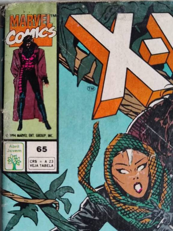 Quadrinho do X-Men em 1994 não trazia mais o preço na capa; bancas recebiam uma tabela para converter de URV para cruzeiros reais
