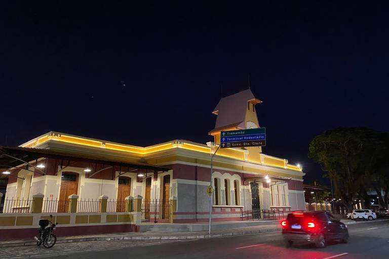 Estação ferroviária de Taubaté, que foi restaurada e será entregue nesta quinta-feira (27)