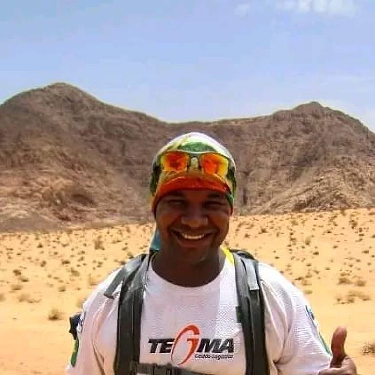 O corredor Carlos Dias no deserto Wadi Rum, na Jordânia