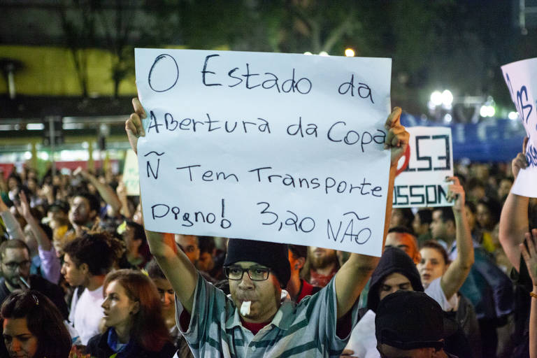 Ato do Movimento Passe Livre (MPL) em 2013 ORG XMIT: autor