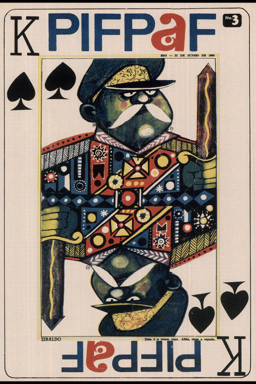 Obra de Ziraldo em uma edição da revista Pif Paf