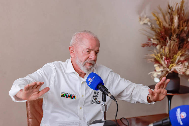 O presidente Lula (PT) em entrevista à rádio Sociedade