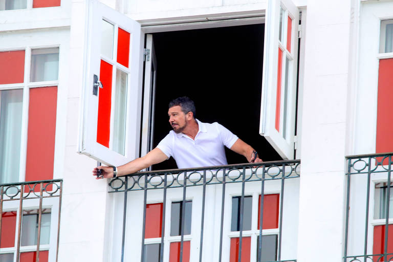 Antonio Banderas no Hotel Copacabana Palace