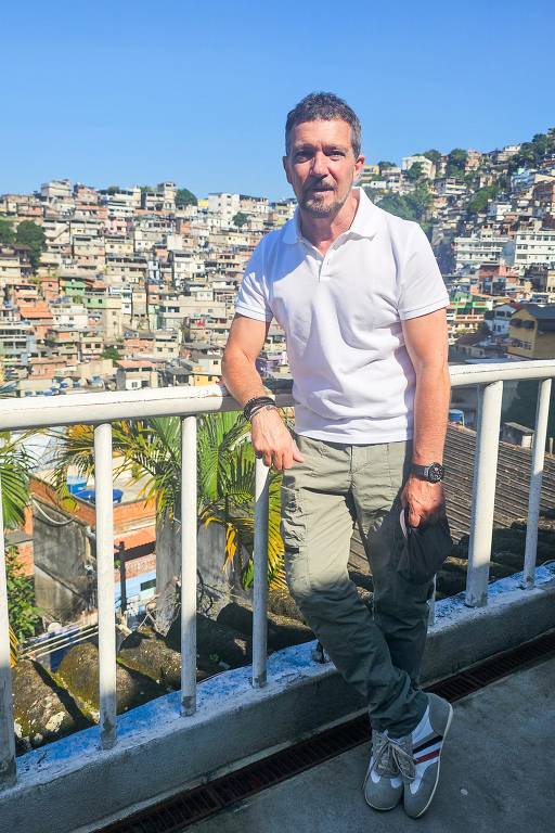 O ator espanhol Antonio Banderas no Rio