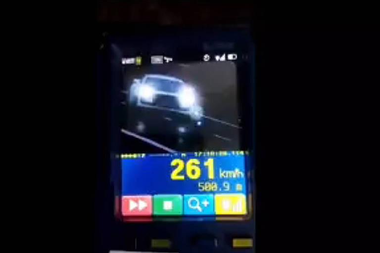 Camaro é flagrado a mais de 260 km/h na rodovia Castelo Branco, em SP; veja vídeo