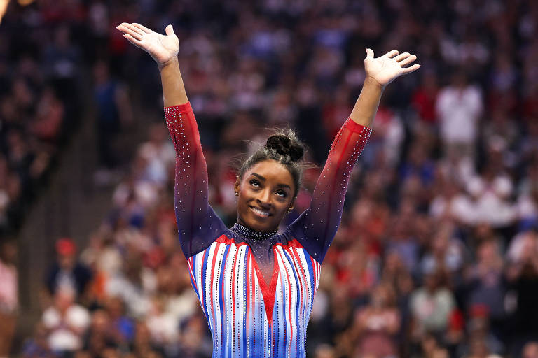 Simone Biles é candidata a maior estrela dos Jogos Olímpicos de Paris; ela soma sete medalhas em duas participações