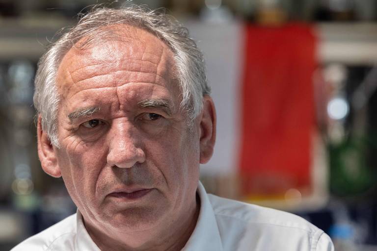 François Bayrou, líder do partido Movimento Democrático, parte da aliança de centro de Macron