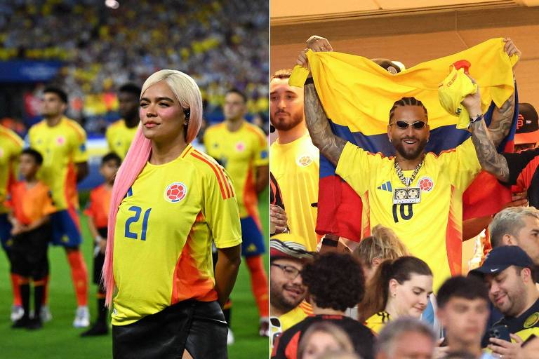 Karol G, Maluma, J Balvin e Shakira: famosos colombianos na final da Copa América