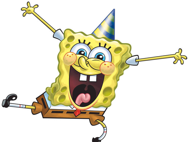 Imagem de "Bob Esponja Calça Quadrada" para comemorar os 25 anos da série animada da Nickelodeon