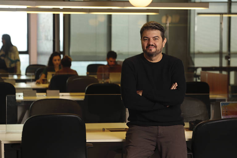 João Pedro Paes Leme, CEO da Play9, no escritório da empresa no Rio
