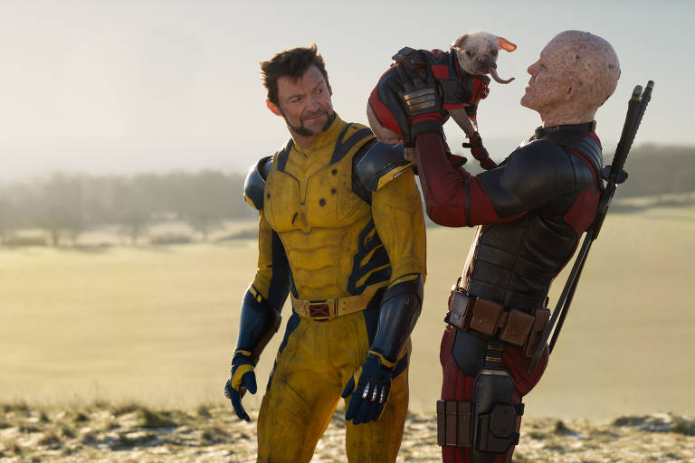 Cenas do filme 'Deadpool e Wolverine', com Hugh Jackman e Ryan Reynolds