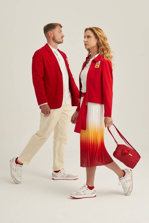 Uniforme da delegação da Espanha, da Joma Sport