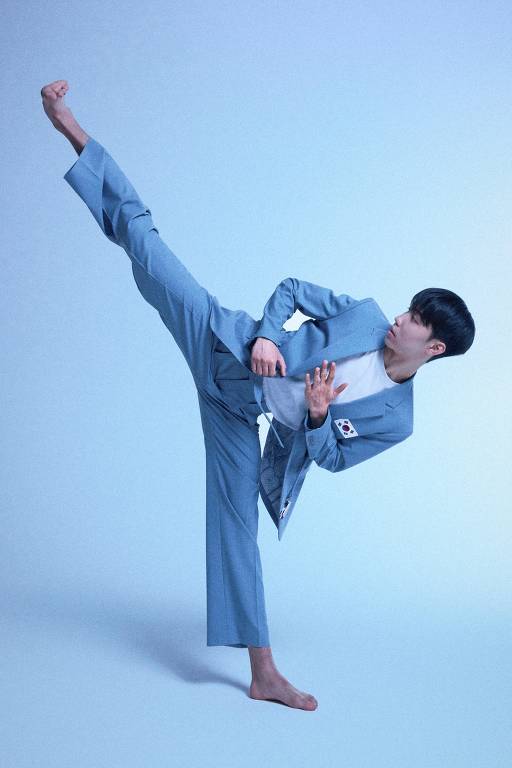 Uniforme da delegação da Coreia do Sul