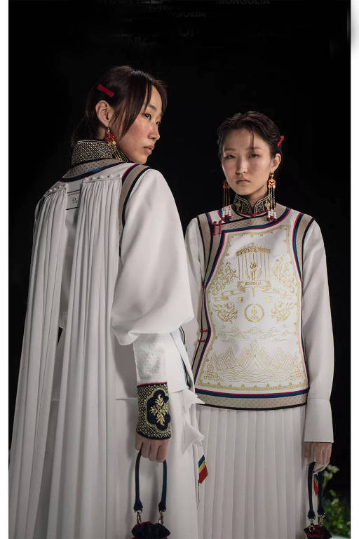 Uniforme da delegação da Mongólia