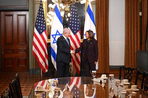 Netanyahu se reúne com Kamala e Biden em meio a tensões entre EUA e Israel
